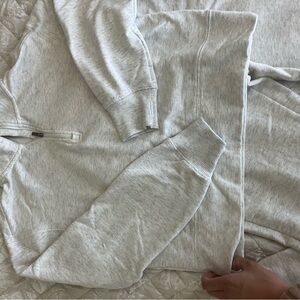 Yogalicious Light Gray Women's Jacket and pants set